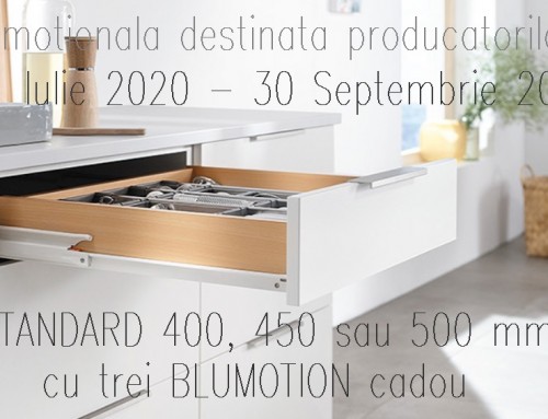 Campanie promotionala pentru glisiera STANDARD BLUM, destinata producatorilor de mobilier
